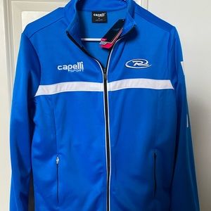 medium women’s capelli cool blue sports jacket